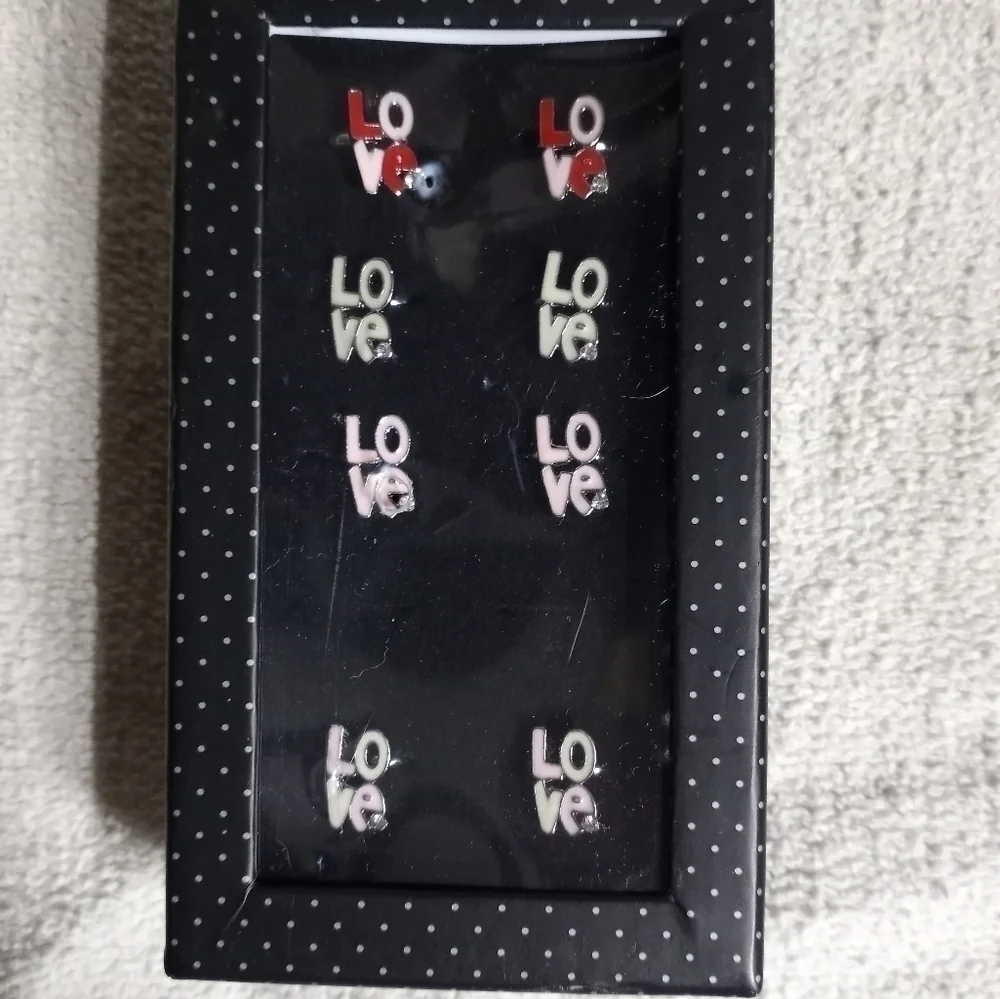 Paparazzi love ring set of 8 lot all are adjustable size
